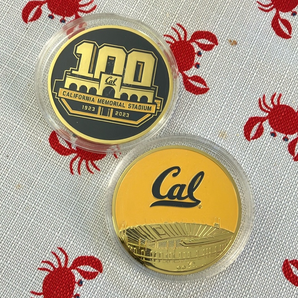 Cal Memorial Stadium Commemorative Coins (2)